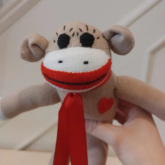 Handmade Stuffed Monkey - Picture 4 of 5